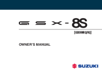 Suzuki GSX-8S - Owners manual EN 2022-1